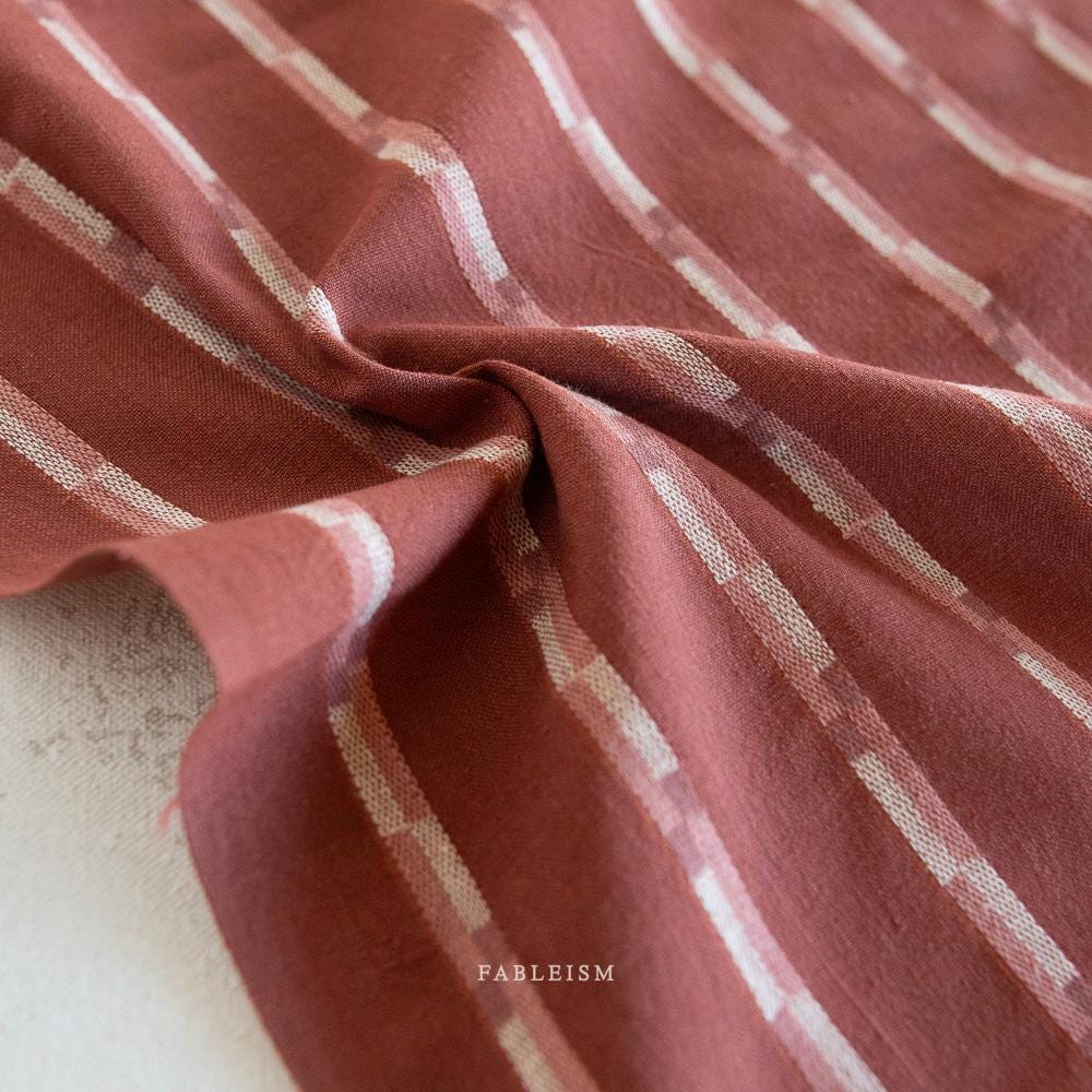 Fableism Track Stripe in Red Dahlia