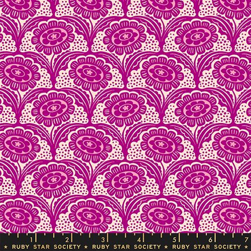 PRE-ORDER - Cheshire Scallop Flower Florals Novelty Retro - Ink Shop