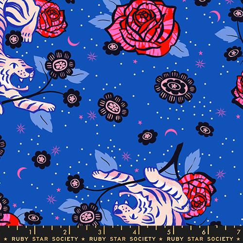 PRE-ORDER - Blue Ribbon Tiger Rose Novelty Flower Tattoo Big Cat Tiger - Ink Shop