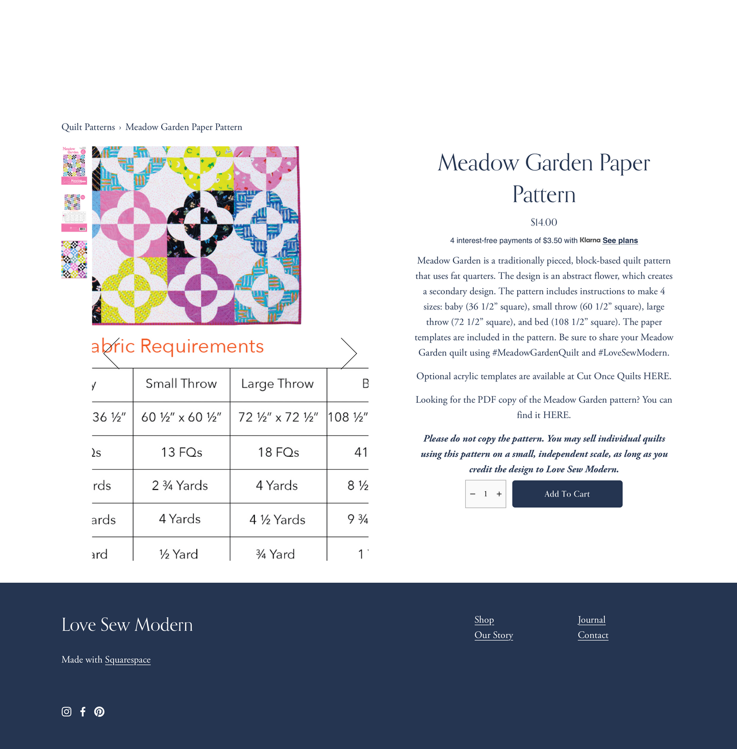 Meadow Garden Paper Pattern