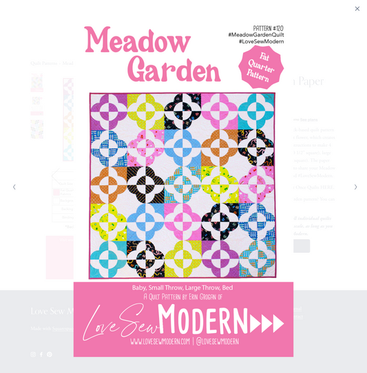 Meadow Garden Paper Pattern